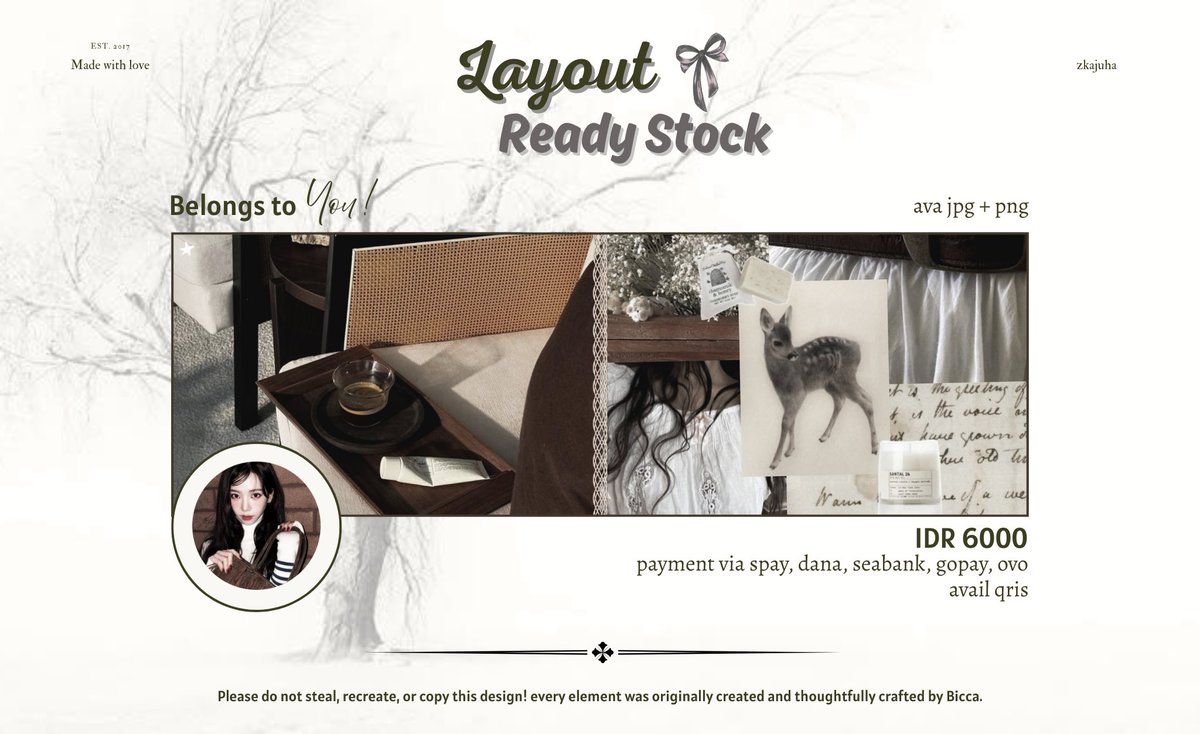 xwhine's tweet photo. ㅤ
help repost, thank you! ׁ   ❤︎   ˖  

hi! i’ve 5 ready stock layout KARINA new pict! for those who want it, you can DM me to take the layout! 💌 get ava png + jpg, price in pict 🤍

#zonauang #zonajajan  
  ㅤ https://t.co/nm30kEt38t