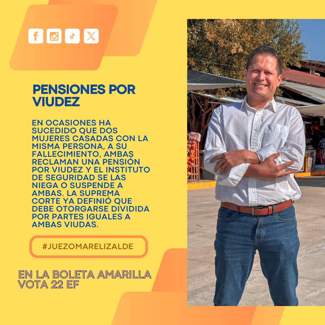 OmarElizalde79's tweet photo. La Corte estableció que la pensión por viudez debe ser pagada a esposa y concubina en partes iguales.
#juezomarelizalde
#viudez #pension #concubina #transformandoelpoderjudicial #derechos #pensionporviudez #ElecciónJudicial #boletaamarilla #michoacan #morelia #uruapan #fyp #viral https://t.co/6os4PabqiA