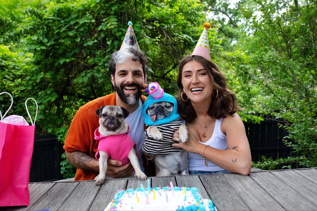 itsdougthepug's tweet photo. HAPPY BIRTHDAY DOUG THE PUG!!! 🎉 

The ways he has made our life brighter cannot be counted. The adventures we have been on truly feel like a movie. He has done what no dog has done before but we’d love him just the same if he was a stay at home pug. 

You are a legend, Doug The Pug! We are beyond grateful for every day, every smile you bring us, and all of the memories we have to come. May you continue to be the healthiest, spunkiest, most Benjamin Button pug we are blessed to have. 

If Doug has ever made you smile, please leave him a message below - it’s our tradition to read him the comments on his Birthday.