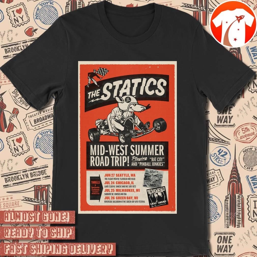 mercaritee's tweet photo. Official Poster The Statics Mid-West Summer Road Trip Playing Rat City And Pinball Junkies June 27 – July 26 2025 t-shirt

#City #Junkies #merch #Midwest #Pinball #Playing #Poster #Rat #Road #shirt #Statics #Summer #Trip
See More: https://t.co/xup7bNI1IM https://t.co/bsyC23gRx4