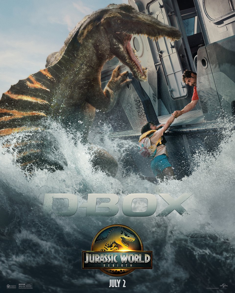 dboxtech's tweet photo. Feel every stomp, roar, and chase in D-BOX.
🎟️ Tickets for Jurassic World: Rebirth are ON SALE now!
//
Ressentez chaque grondement, course et rugissement en D-BOX.
🎟️ Les billets pour Jurassic World: Rebirth sont en vente dès maintenant !
#dboxtech #haptic #JurassicWorldRebirth https://t.co/16Q2i8ooPg