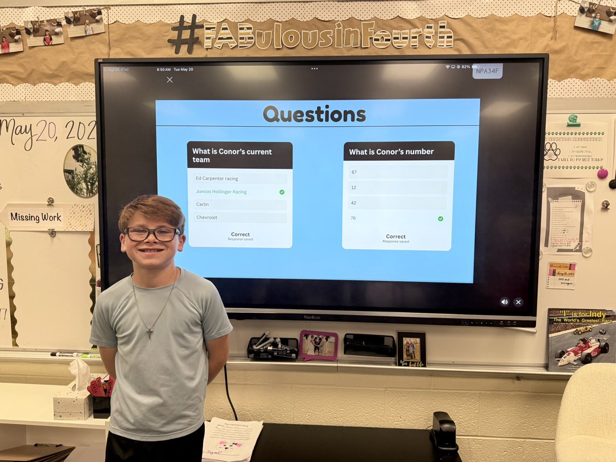 Love <a href="/IndyCar/">NTT INDYCAR SERIES</a> driver classroom presentations!🥰🏎️🏁

<a href="/ConorDaly22/">Conor Daly</a> is up!

#FABulousinFourth