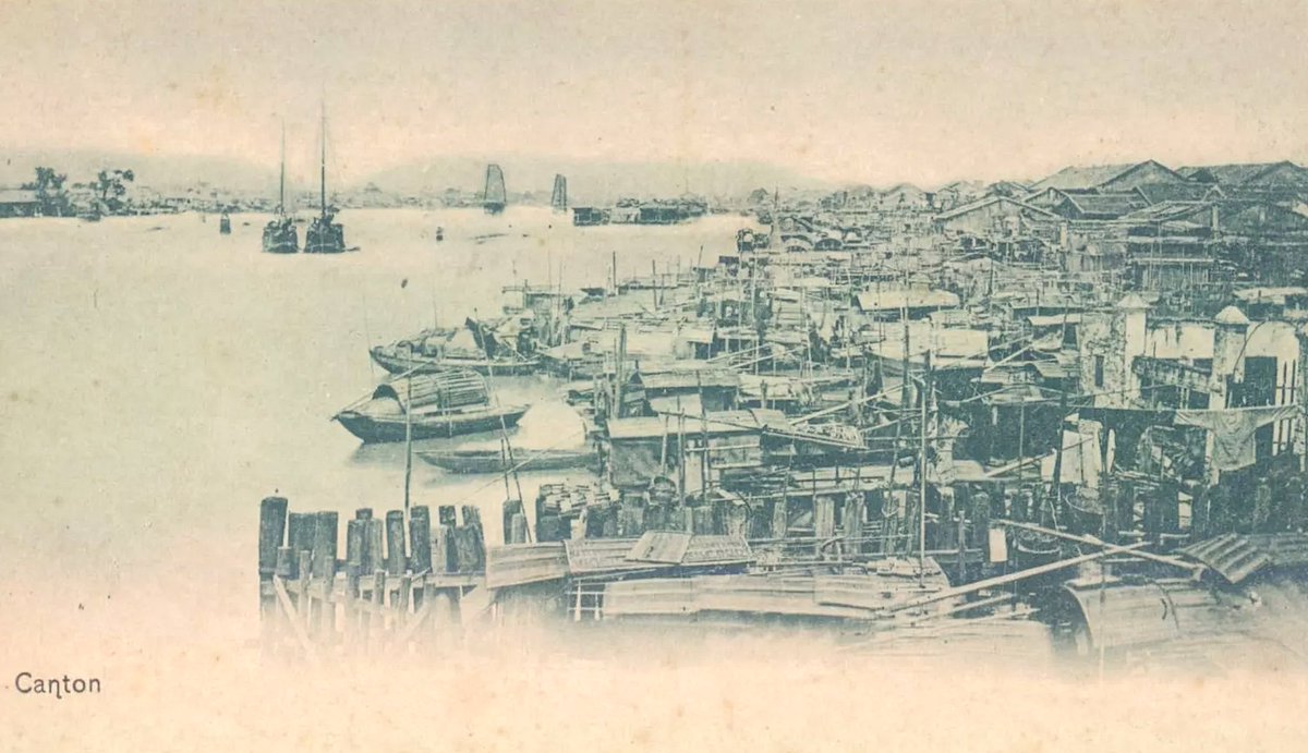 ChinaCovers's tweet photo. #Canton #Guǎngzhōu 1910: Old view on the town and harbour.

#China #postcards #antiques #history https://t.co/3kuZqSWGnj