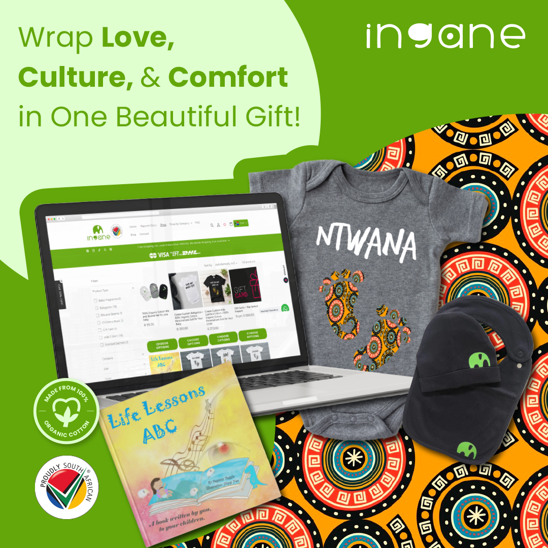 ingane_za's tweet photo. Looking For The Perfect Baby Shower Gift?
Wrap love, culture, and comfort into one beautiful bundle with baby shower gifts from Ingane.

From bibs and beanies to babygrows in 9 African languages, 100% cotton comfort meets proudly South African style. #ingane https://t.co/bgx6Bw98Z7