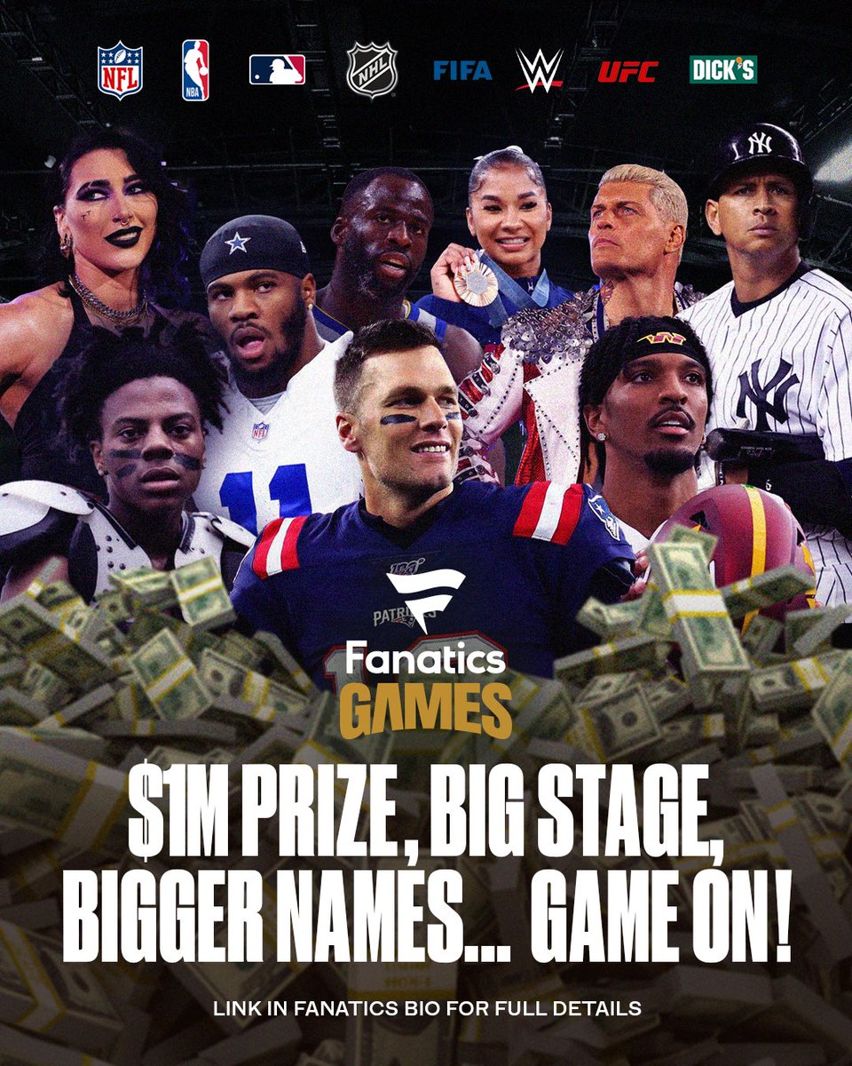Fanatics (@fanatics) on Twitter photo May the best fan win…🏆
Just when you thought <a href="/FanaticsFest/">Fanatics Fest</a> couldn’t get more insane, we’re upping the stakes. We’re giving 50 fans the chance to compete against 50 of the biggest athletes and stars for the first ever Fanatics Games, LIVE at Fanatics Fest ‘25 in NYC.
Think you May the best fan win…🏆
Just when you thought <a href="/FanaticsFest/">Fanatics Fest</a> couldn’t get more insane, we’re upping the stakes. We’re giving 50 fans the chance to compete against 50 of the biggest athletes and stars for the first ever Fanatics Games, LIVE at Fanatics Fest ‘25 in NYC.
Think you