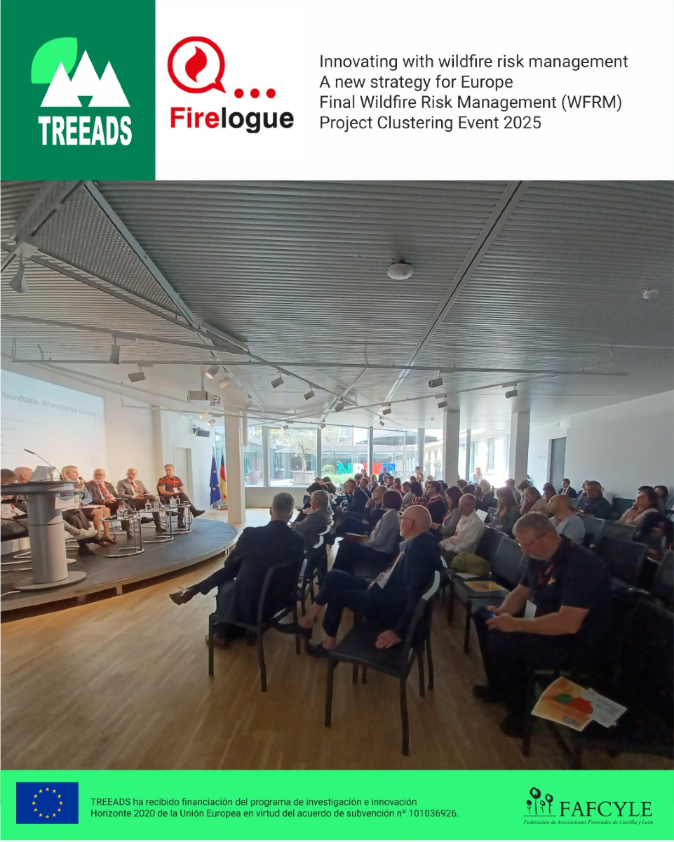 fafcyle's tweet image. Hoy desde FAFCYLE participamos en 🔥💬 #Firelogue en Bruselas, el gran evento europeo sobre gestión del riesgo de incendios. Presentamos avances del proyecto #TREEADS en restauración de paisajes, participación ciudadana y prevención.
🌳🔥🤝 #  #H2020 #forestfires #EUGreenDeal