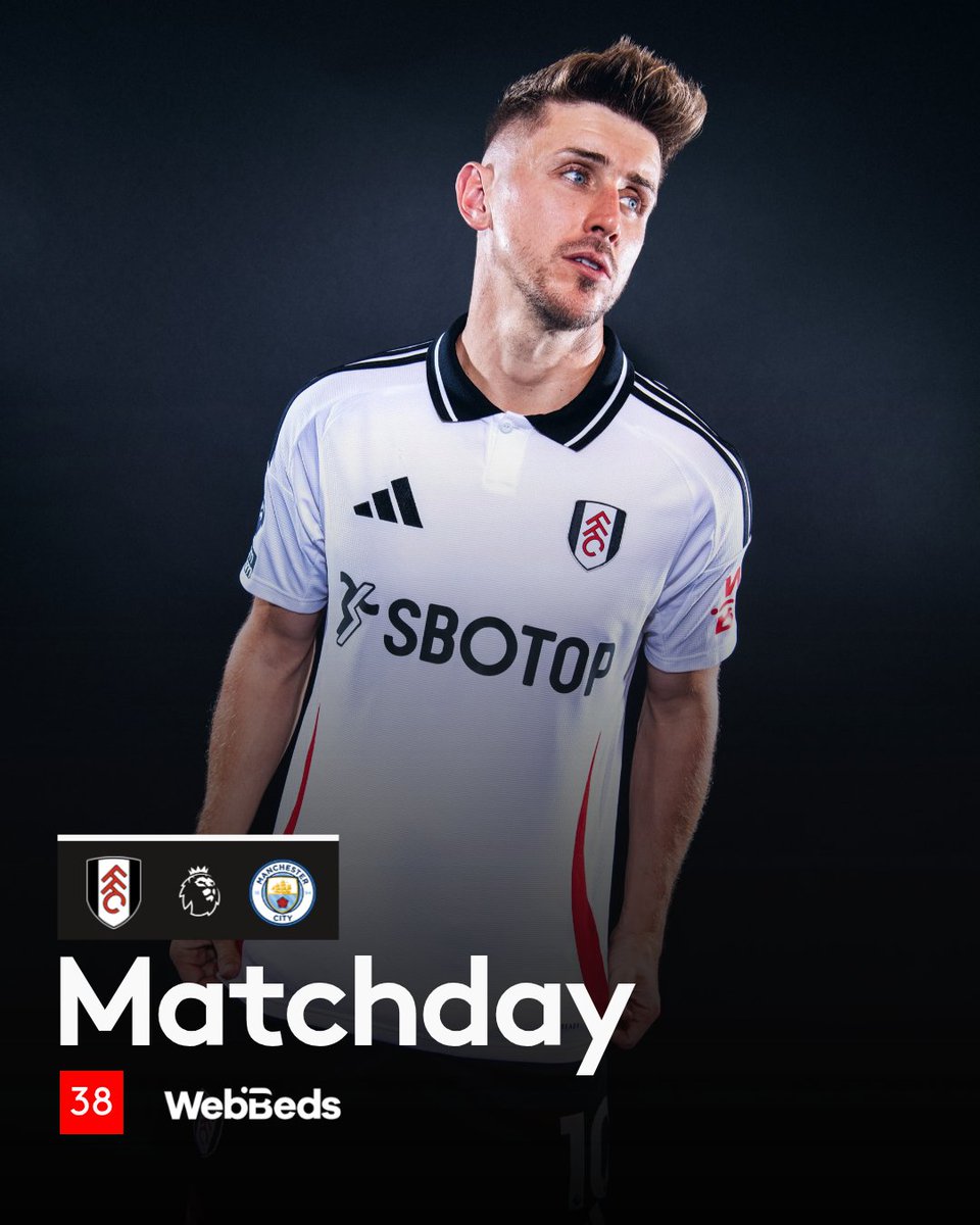 FulhamFC's tweet photo. Matchday 38/38.

#FULMCI https://t.co/2DwOhweF9o