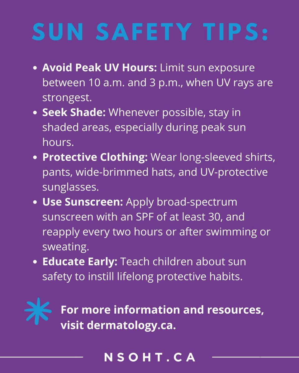 OHTNorthSimcoe's tweet photo. ☀️ May is Sun Awareness Month! Protect your skin now to prevent damage later—wear SPF, seek shade, and start sun-safe habits young.

Learn more: https://t.co/WkGFJBQDH7

#NSOHT #OHT #NorthSimcoeOHT #SunAwareness #ProtectYourSkin #SPFMatters #SkinHealth #SunSmart #HealthPromotion https://t.co/iY07RjKwmH