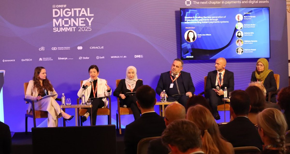OMFIFDMI's tweet image. 馃寪 What are the key challenges and opportunities in interlinking instant payments systems across borders?
We're looking at how to scale the new generation of cross-border payments through interconnecting instant payments systems at OMFIF鈥檚 digital money summit 2025.