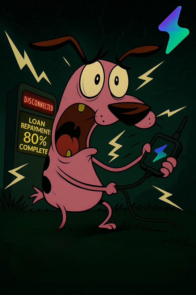 The_ZapCoin's tweet photo. When the Decharge station goes offline for 10 minutes And you’re 80% done paying your loan💀
#DePIN https://t.co/0dkHMfGPuk