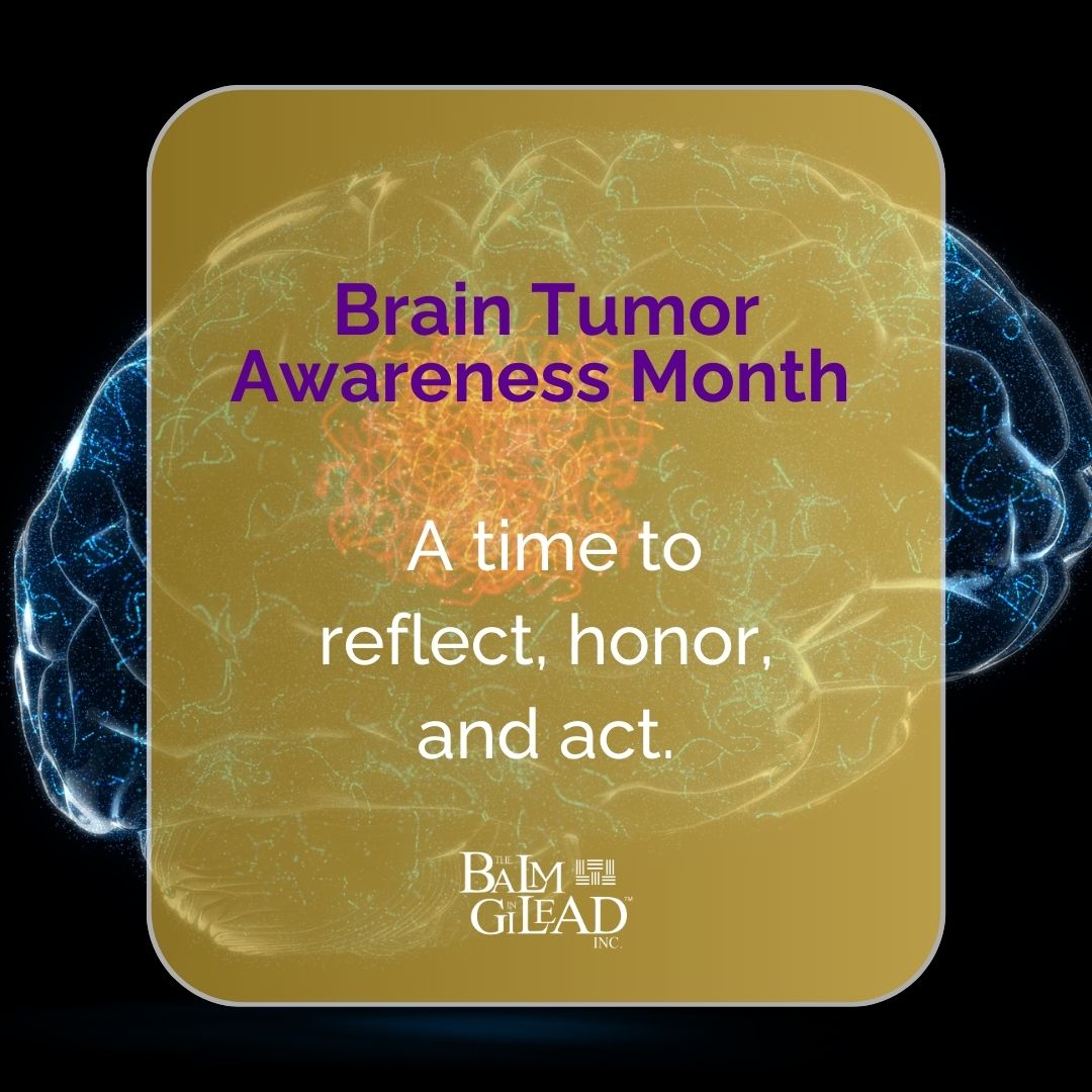 🧠 May is #BrainTumorAwarenessMonth 
700,000+ Americans live with a brain tumor.
At <a href="/BalmInGilead/">Balm In Gilead</a>, we honor their journey and advocate for equitable care in all communities.
 Let’s raise awareness and spread faith, hope &amp; healing.

#BrainHealth  #FaithAndWellness