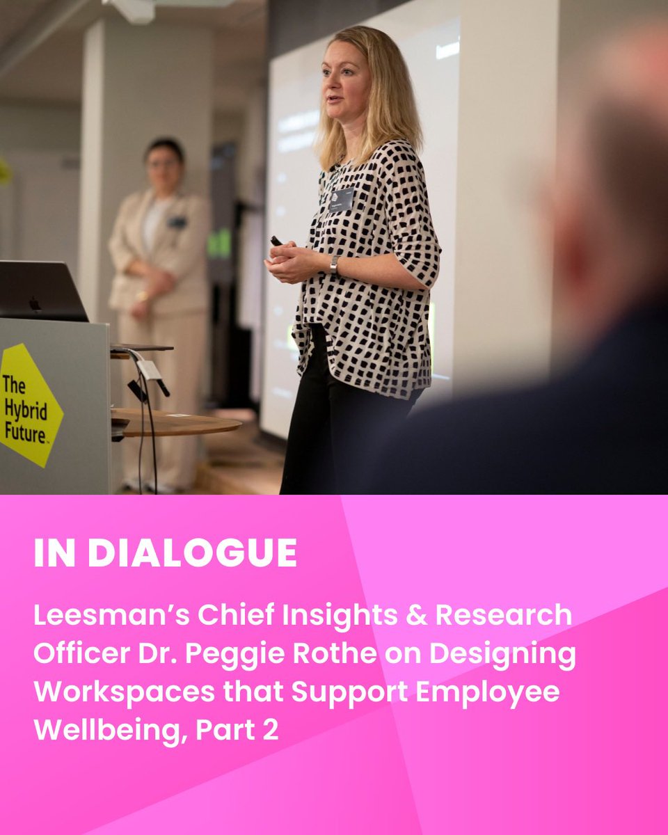 In Part 2 of my conversation with Dr. Peggie Rothe, Chief Insights &amp; Research Officer at Leesman, we dive into how workplace design must evolve to meet today’s higher employee expectations.

From the impact of remote work to the future of hybrid models, Dr. Rothe shares why the