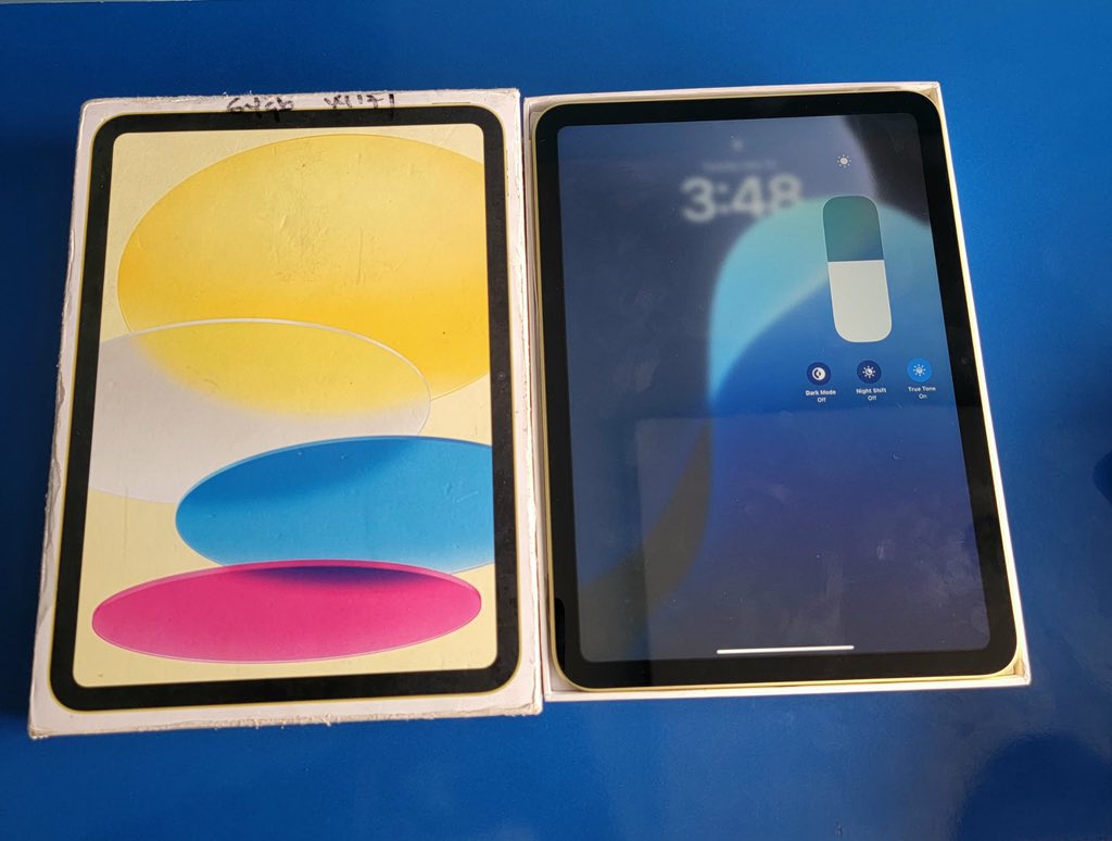 DhanConcepts's tweet photo. Open Box iPad (10 gen) Wi-Fi_64gb: 500k

Shop A14 Fayose market Ajilosun #AdoEkiti and we deliver Nationwide.
Whatsapp &amp; call:
08137174316
08146617671
 
#mobilephones #freshlikenew  #apple   #abuadgist #dhanimondconceptIsHereForYou #dhanimondconcept
#nationwidedelivery🚚🚛 #love https://t.co/QS5c5IfeAF