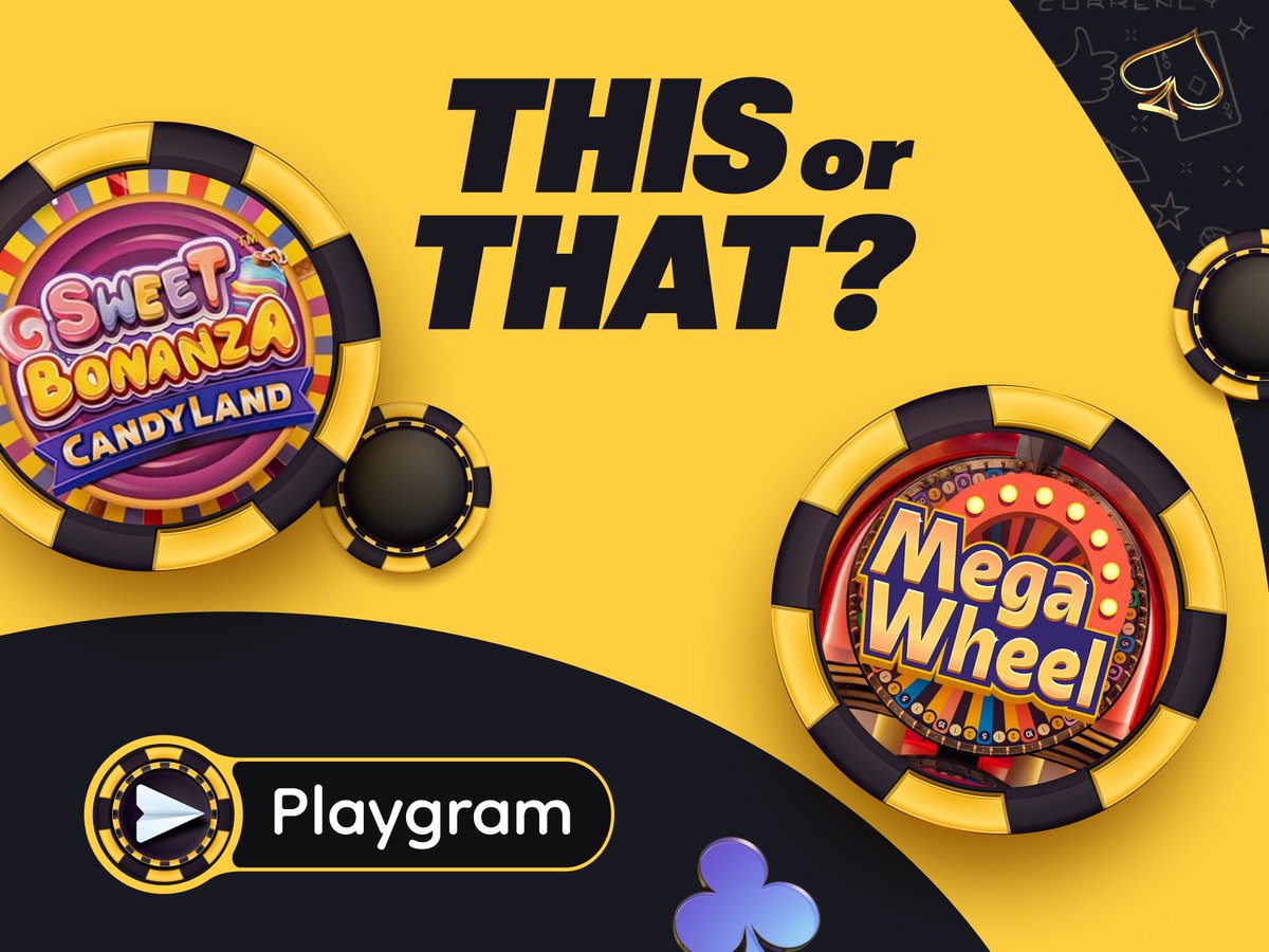 🍭 Sweet Bonanza Candyland or 🎡 Mega Wheel?

One’s a sugary game show dream, the other’s a classic spin-to-win legend.

Which one are YOU playing tonight?

Vote in the Playgram community 👇
👉 t.me/playgrammers