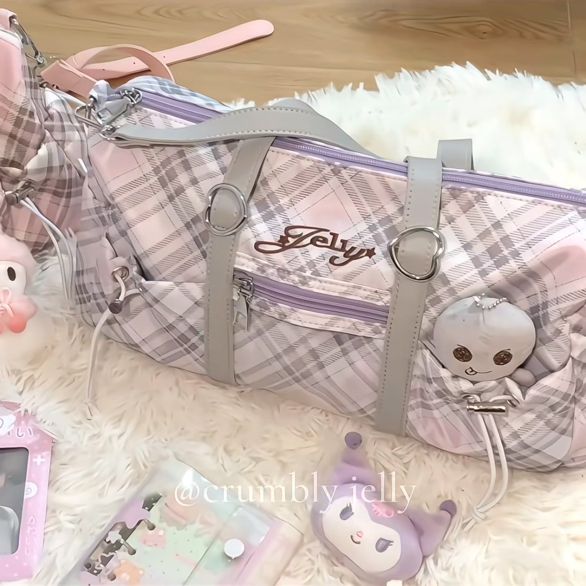 go_by_ght's tweet image. pre order crumbly jelly plaid bag 🇨🇳 |  ina g.o

છ price: 196.000
**) excludes cargo tax &amp;amp; packing
છ close: june 1, 2024

dm “plaid bag - color [qty]” to order !