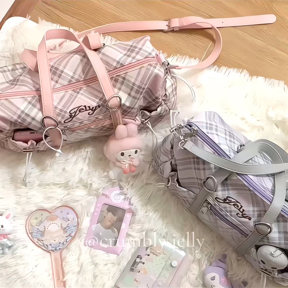go_by_ght's tweet image. pre order crumbly jelly plaid bag 🇨🇳 |  ina g.o

છ price: 196.000
**) excludes cargo tax &amp;amp; packing
છ close: june 1, 2024

dm “plaid bag - color [qty]” to order !