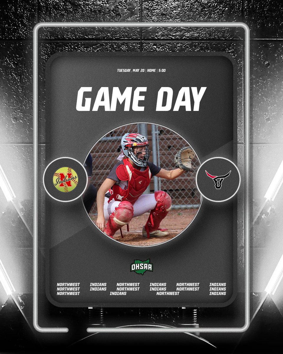 Northwest Indians Athletics (@nwhsindians) on Twitter photo 🚨Game Day: The Softball team takes on the Lutheran West Longhorns tonight at home in a District Semifinal matchup 🥎
#RollTribe <a href="/NWTribe/">Northwest Schools</a> <a href="/PAC7_Sports/">PAC-7 Sports</a>
🕔 Game is varsity only and begins at 5:00
🎟️ Adults $8, Students $5 cash at the gate or online at ohsaa.org/tickets 🚨Game Day: The Softball team takes on the Lutheran West Longhorns tonight at home in a District Semifinal matchup 🥎
#RollTribe <a href="/NWTribe/">Northwest Schools</a> <a href="/PAC7_Sports/">PAC-7 Sports</a>
🕔 Game is varsity only and begins at 5:00
🎟️ Adults $8, Students $5 cash at the gate or online at ohsaa.org/tickets