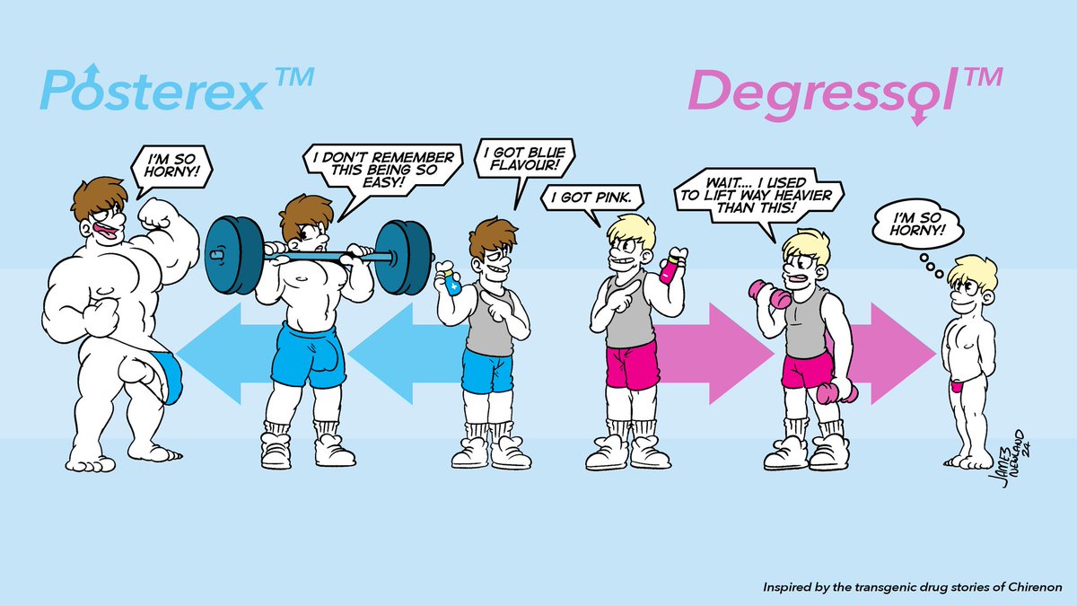 Lord Chirenon (@chirenon) on Twitter photo I love this new comic from <a href="/SpacePupSilver/">Silver✨find me on blue sky✨</a> illustrating the alternate paths of Potesterex and Degressol. Which drug will you be assigned? #Potesterex #Degressol #musclegain #muscletheft I love this new comic from <a href="/SpacePupSilver/">Silver✨find me on blue sky✨</a> illustrating the alternate paths of Potesterex and Degressol. Which drug will you be assigned? #Potesterex #Degressol #musclegain #muscletheft