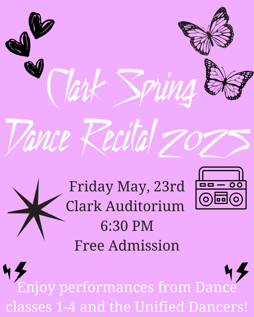 Come out Friday, May 23 and check out the #Unified dancers! #PlayUnified #ClarkCougars🐾 #Recital <a href="/NISDClark/">Tom C. Clark HS</a> <a href="/NISDSpecialEd/">NISD Special Ed</a> <a href="/SOTexas/">SpecialOlympicsTexas</a>