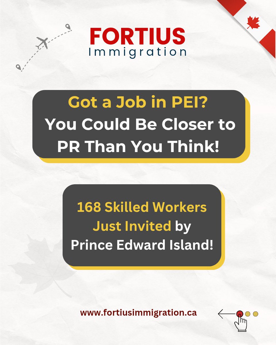 Fortiusimmi's tweet photo. LIVE &amp; WORK in PEI? Your PR Window Just Opened!
DM/Call +1 (604) 353-9722 

#PEIPNP #CanadaPR2025 #PEIImmigration #ProvincialNomineeProgram #CanadaJobs #ImmigrateToCanada #FortiusImmigration #CanadaPNP #WorkInCanada #ExpressEntry #CanadaVisa #RCIC #PRPathway #AtlanticImmigration https://t.co/Ft8RXNy0Ub