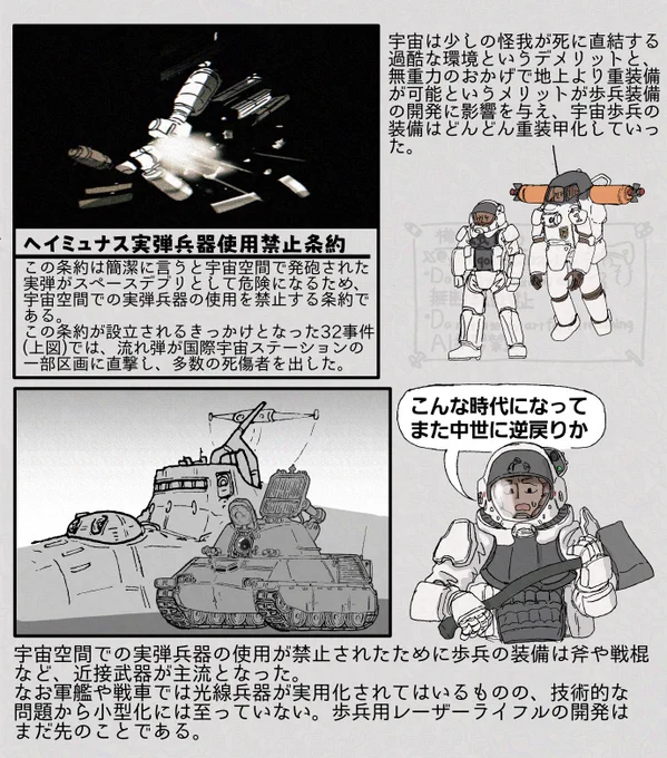 自創作の宇宙戦争についてのちょっとしたメモです。 