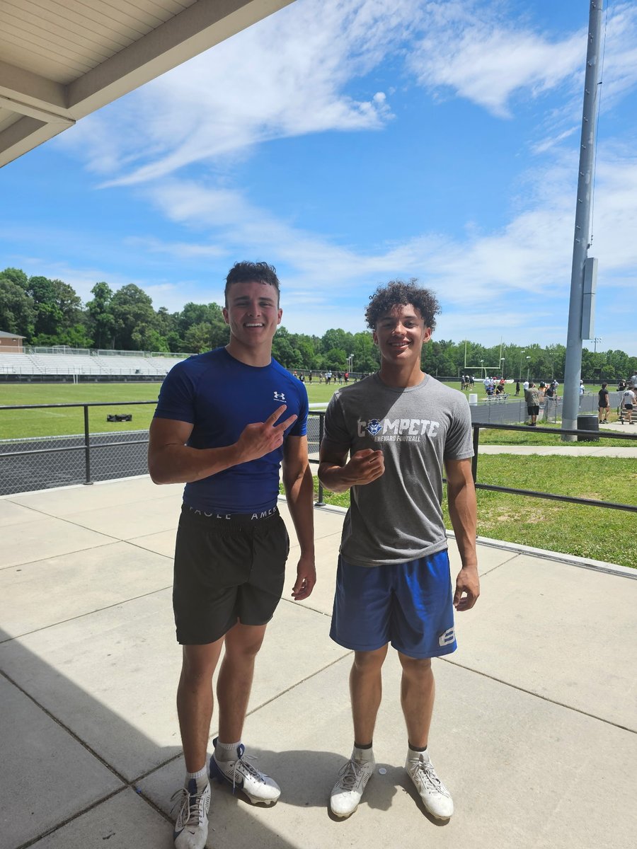 On Sunday, Braylon Thompson (<a href="/Braylon_t5/">Braylon Thompson</a>) and Jax Whitmire (<a href="/Jax_whit/">Jax</a>) competed in the invite-only Shrine Bowl Camp and dominated! The Shrine Bowl coaches evaluated the players at this camp and will select the Shrine Bowl Roster by midsummer! Great job guys!