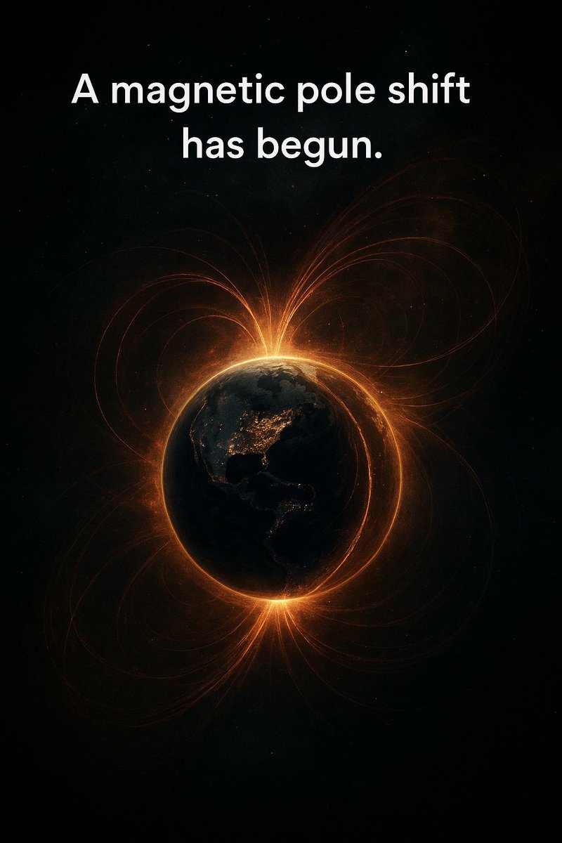 We’re in the early stages of a full magnetic pole shift, and it’s not a theory anymore...it’s a fact backed by data. The Earth’s magnetic north pole isn’t drifting; it’s racing...from Canada toward Siberia at over 50 kilometers per year, accelerating faster than at any point in