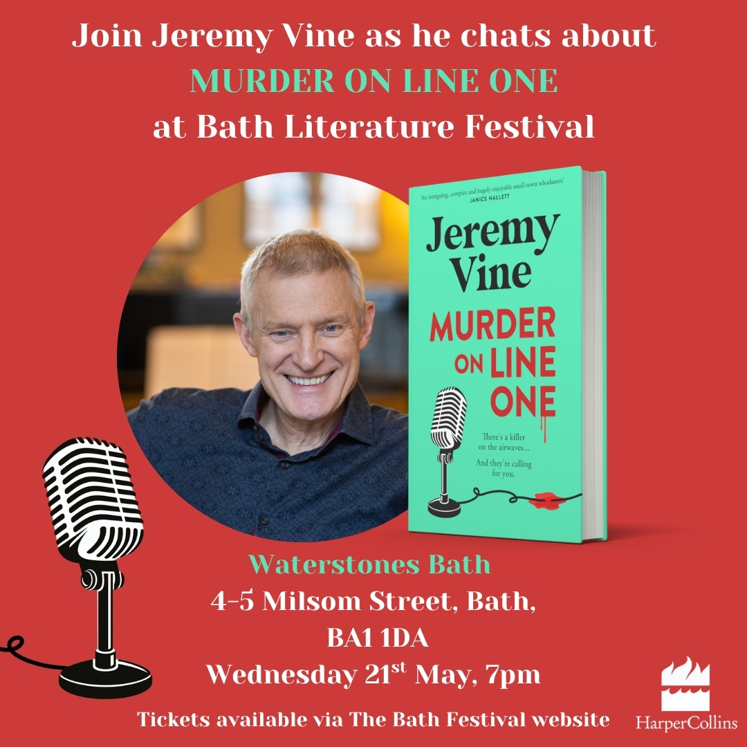 HarperFiction PR (@fictionpubteam) on Twitter photo Don't miss out on this event tomorrow, grab your tickets here: bathfestivals.org.uk/the-bath-festi… 📚
#JeremyVine #MurderOnLineOne <a href="/theJeremyVine/">Jeremy Vine | Here, on Tiktok, Insta & Facebook</a> Don't miss out on this event tomorrow, grab your tickets here: bathfestivals.org.uk/the-bath-festi… 📚
#JeremyVine #MurderOnLineOne <a href="/theJeremyVine/">Jeremy Vine | Here, on Tiktok, Insta & Facebook</a>
