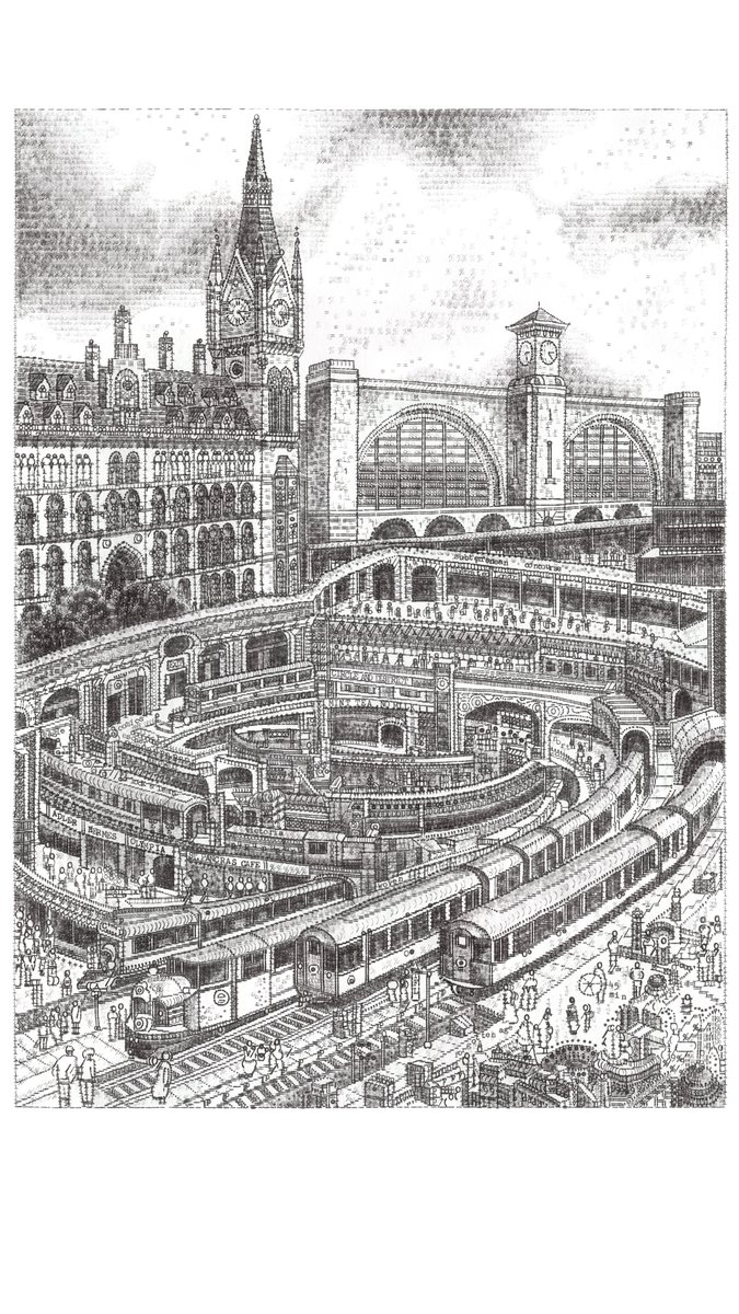 jjcook9628's tweet image. Here's my typewriter art tribute to the iconic cutaway drawings of Eagle and Popular Science Magazine; an imagined world beneath London’s King’s Cross and St Pancras. I’m re-releasing this print as it was the first print from my shop relaunch last year.
jamescookartworkshop.com