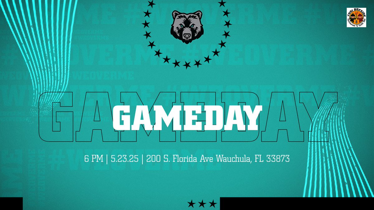 Spring Football Jamboree Friday, May 23 at Hardee Stadium 6:00 p.m.  The Bears will compete against Hardee High followed by Frostproof High. The cost is $7 paid the gate.  GoFan QR code coming soon.  We appreciate your support!  Go Bears!!! #WEOVERME
