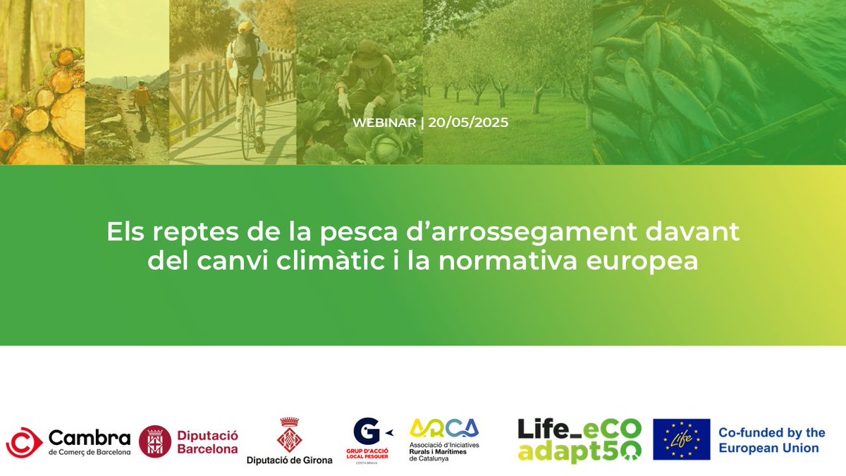 Life eCOadapt50 (@lifeecoadapt50) on Twitter photo Avui hem fet el💻 Webinar 🐟Els reptes de la pesca d'arrossegament davant del canvi climàtic i la normativa europea
Recupera la gravació
youtu.be/xDoqV2xYtck?si… Avui hem fet el💻 Webinar 🐟Els reptes de la pesca d'arrossegament davant del canvi climàtic i la normativa europea
Recupera la gravació
youtu.be/xDoqV2xYtck?si…