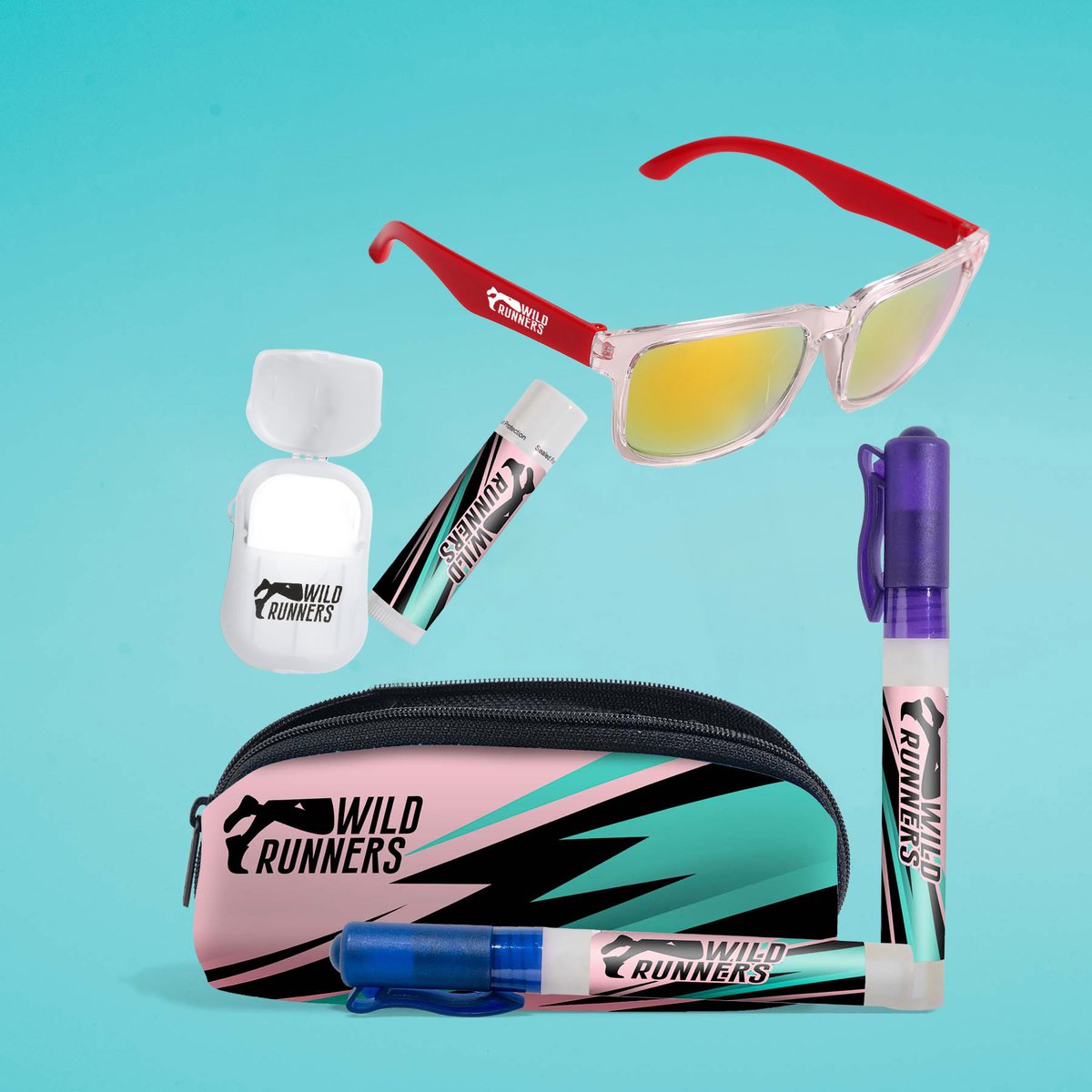 PromoAdNola's tweet image. 🌞💼 On the go? We’ve got you covered!
The Fun On The Run Bag Kit is packed with summer must-haves: hand sanitizer spray, sunscreen spray, citrus paper soap, beeswax lip balm, and our Modesto Holo Sunnies—all in a sleek, easy-clean scuba foam bag!

#SummerEssentials #FunOnTheRun