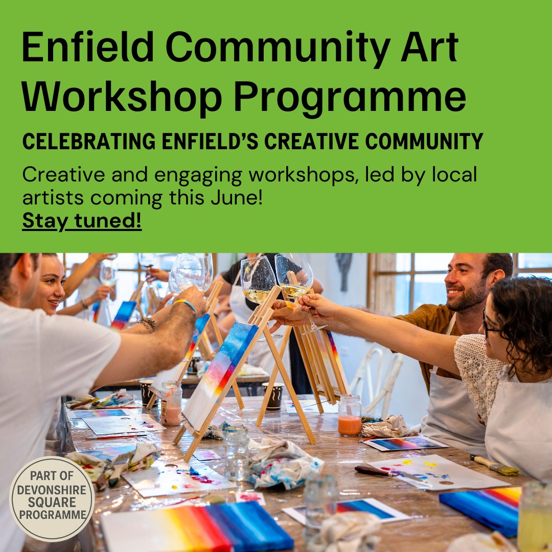 Enfield Community Art Workshops - Coming This June! 🎨

We’ve got a brilliant line-up of creative and engaging workshops this June! Whether you’re into crafting, or building confidence through art - there’s something for everyone.

Keep an eye on our page for the full programme!