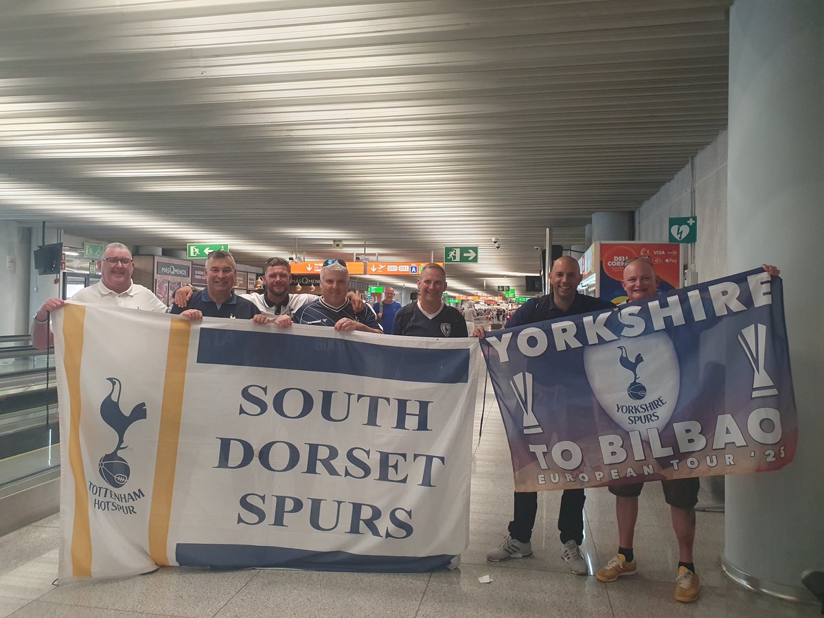 Always good to bump into <a href="/YorkshireSpurs/">Yorkshire Spurs</a> 

Palma Airport

Bilbao next