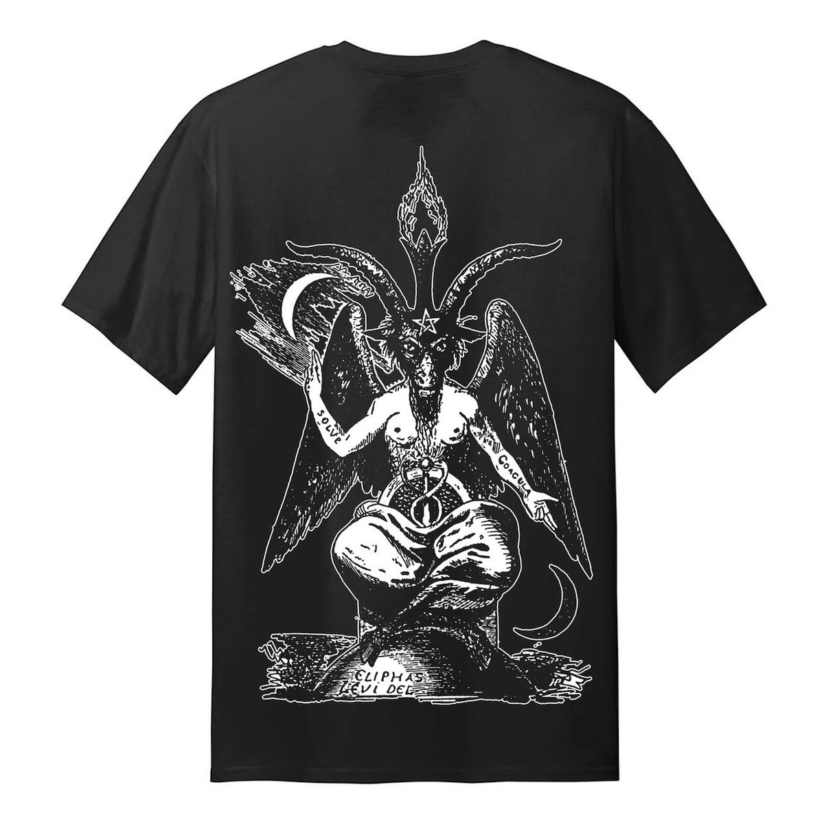 拒絶信仰 Baphomet T-shrit(SAMPLE)

拒絶信仰：
信じることを拒絶し、救いを拒絶する事こそが救いとなる

フロントには拒絶信仰をプリント。
バックには大判プリントのバフォメットを配置したTシャツ。

dying.thebase.in/items/108054877