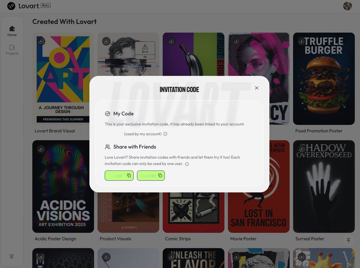 msjiaozhu's tweet image. Lovart 的邀请码来了！突然想起 05.21 刚好是我的生日，那就把这俩当做生日礼物送出去了🥳

老规矩，点赞+转发+评论+关注，明晚（05.21）九点左右抽两位幸运儿，祝老板们好运😏