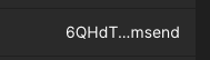 Crypto_Nolt's tweet photo. The legit $Darksend #Darksend is obviously this contract deployed by @yashhsm founder of @sendaifun
6QHdT4x1BWmuFKYPixXu5BitzvKPTzALLehi3Cmsend
For many reasons
1. It was the last deployed by the deployer
It would make sense that the previous ones were just some tests
2. The screenshot comes from Mobile Phantom
And on mobile phantom it shows only the 1st 4 Characters and the last 4 Characters.
Otherwise on Desktop it would show this
The 1st 5 and the last 5 like this
So the real contract is definitely the one with the d as the 4th character hence the why i just shared
I Took a decent position
Lets see now