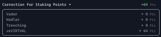 Referring to my previous post (x.com/KingMidas1993/…), it seems that there was a correction for staking points where I got an extra 64 points for staking my $ARBUS.

This does not explain the lack of DHB points (only 1 point), but curious to find out!