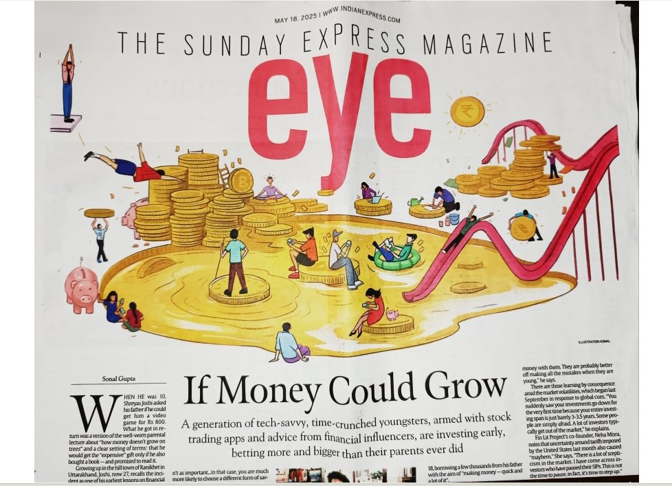 FinsightsHub's tweet photo. Today’s youth are:
• Digital-first
• Financially aware
• Willing to take calculated risks
They’re not just saving — they’re growing wealth from their early 20s.

Source: eye The Sunday Express Magazine by @IndianExpress

#GenZFinance #FintechIndia  #WealthMindset #FinsightsHub https://t.co/yZgzZSvysT
