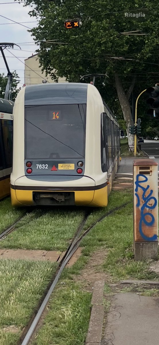 #milano #tram14  <a href="/atm_informa/">Azienda Trasporti Milanesi</a> piazzale accursio, semaforo rosso per il tram fermo alla fermata. NON HA APERTO NESSUNA PORTA, sebbene mi avesse ben visto, sulla banchina, dallo specchietto di destra!! Ore 15:10 
Grazie #Milano #lavoraremale #empatia che schifo! 🤮 tram14 num. 7632