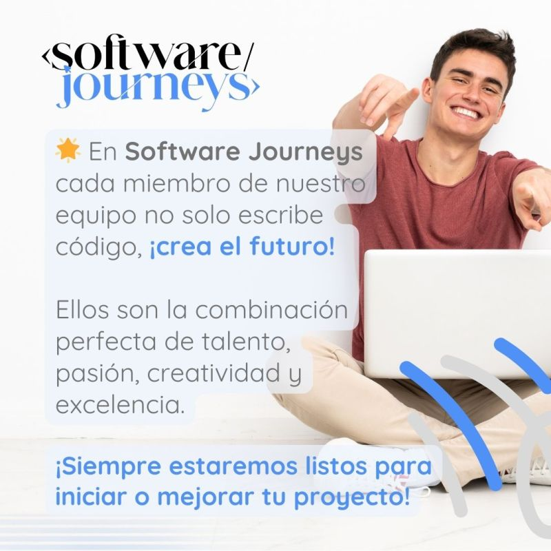 SoftwJourneys's tweet photo. #InnovaciónDigital #DesarrolloDeSoftware 
#TalentoTecnológico #CódigoConPropósito 
#FuturoDigital #EquipoCreativo #TransformaciónDigital 
#PasiónPorLaTecnología #TechInnovation #CreadoresDeFuturo https://t.co/JnAbFFbjww