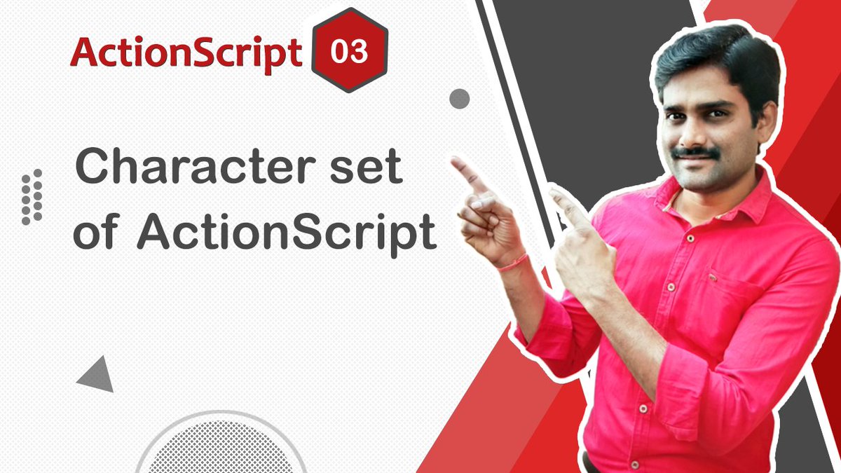 ManjunathChidre's tweet image. Character set of ActionScript - Tutorial 03 🚀
► youtu.be/H24S1NnBMds?si…
ActionScript Tutorials Playlist:
► youtube.com/playlist?list=…
#ActionScript #ActionScriptTutorial #LearnActionScript #ComputerProgramming #ComputerScience #Programming #Coding