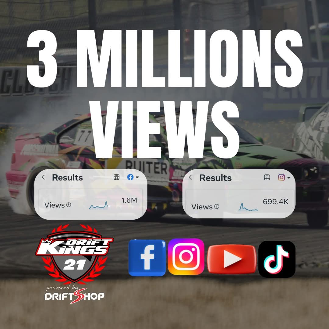 🚀 3 MILLION VIEWS FOR ROUND 1 VIDEOS!!! 🚀 

Our season opener with Nürburgring Drift Cup by Skylimit Events didn't just kick off the season, it EXPLODED across your screens! 🔥