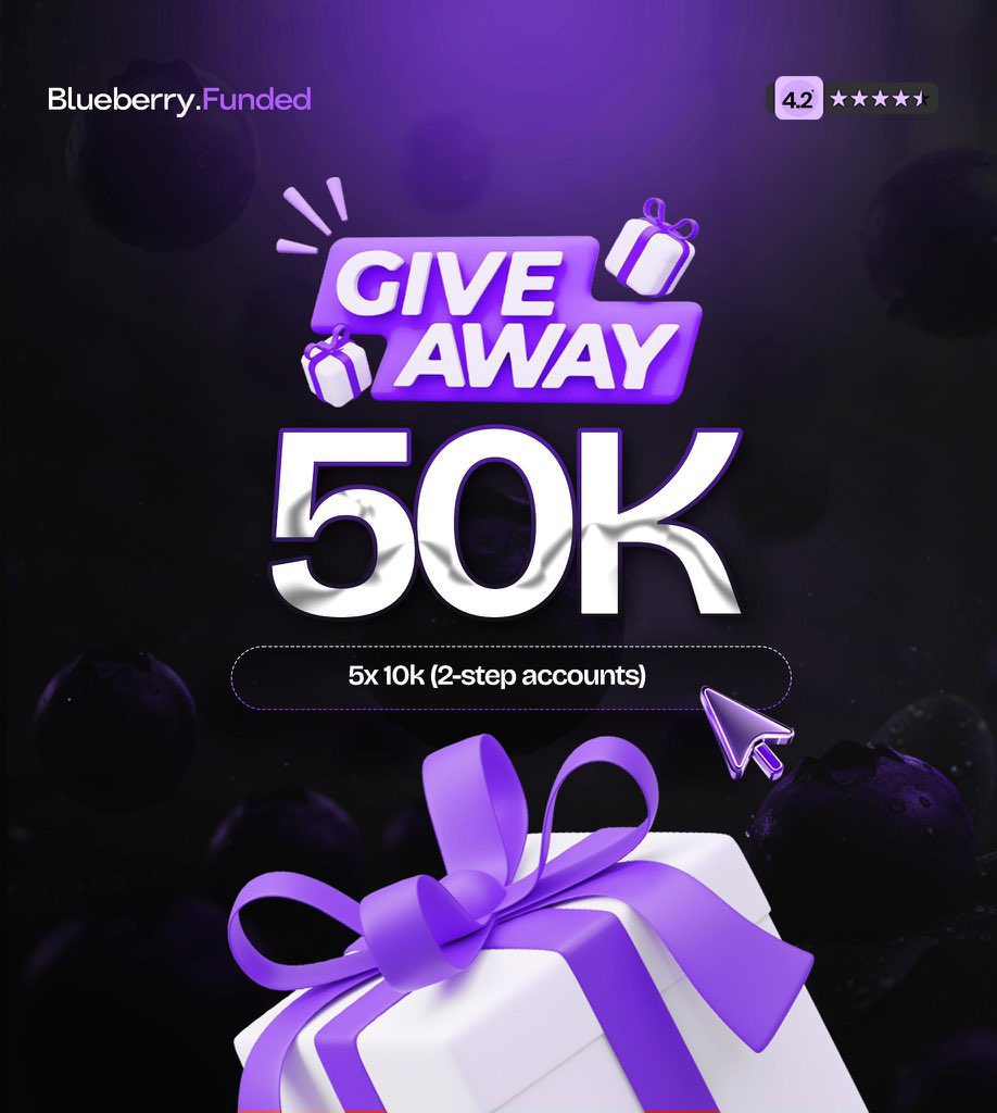 Giveaway🚨
5x $10k Funded Accounts 

Must Follow: <a href="/waymac_x/">WayMac 📊</a>
<a href="/BBFNigeria/">Blueberry Funded Nigeria</a>
<a href="/BlueberryFunded/">Blueberry Funded</a>
<a href="/BlueberryMarcus/">Marcus Fetherston</a>
<a href="/BBFSynthetics/">Blueberry Synthetics</a> 

• Like and repost this post

• Tag 3 traders

• Must Sign up: blueberryfunded.com/?utm_source=af…

Good luck🥂