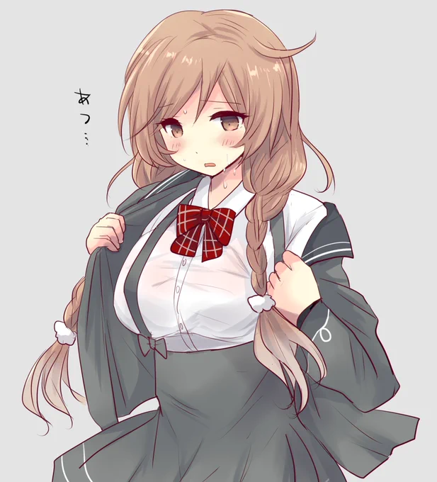 Lv180の峯雲ちゃんをまた連れまわしてるけどさすがに冬仕様はもう暑そう 