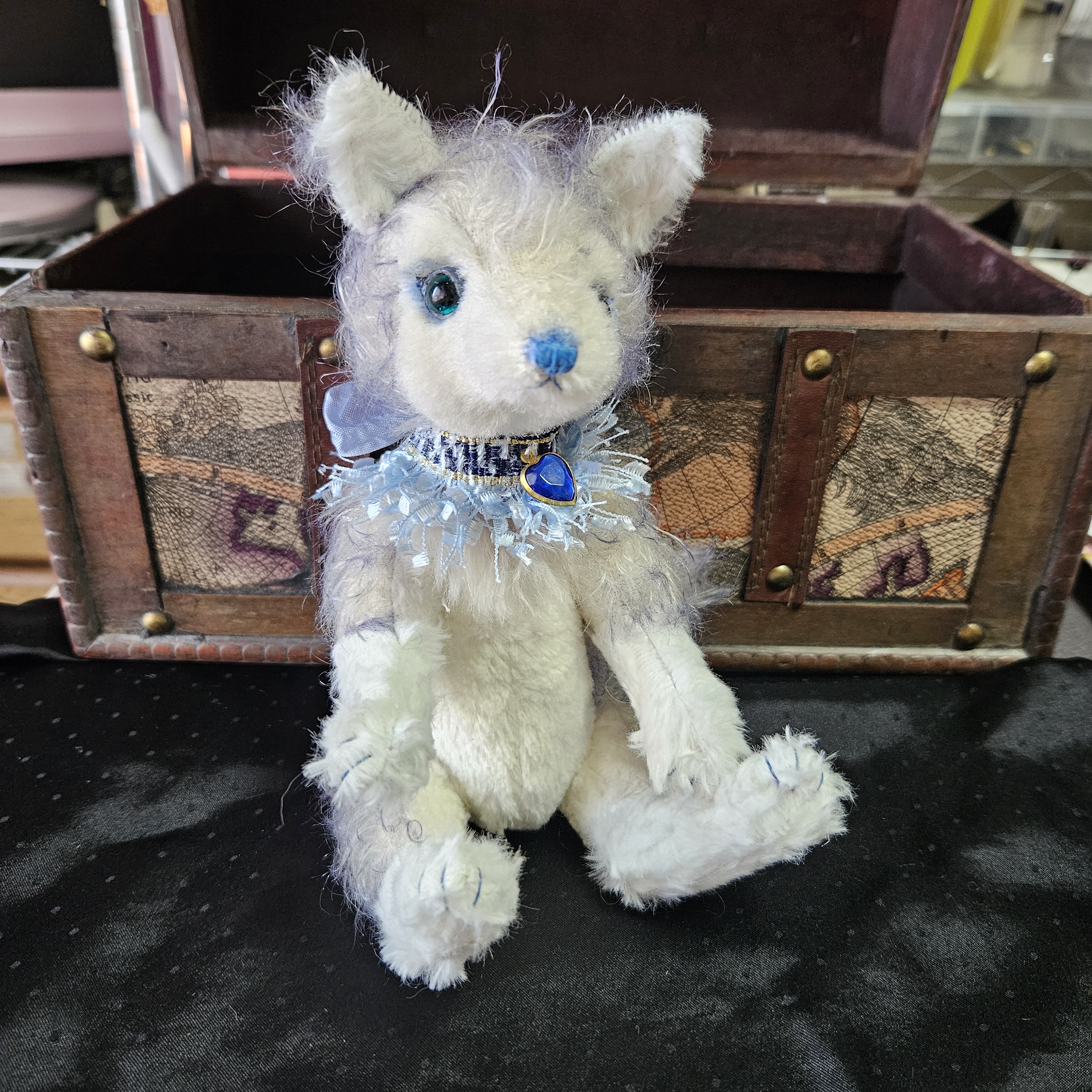 小さい キツネ ちゃん ハンドメイド ぬいぐるみ テディベア Tamubear