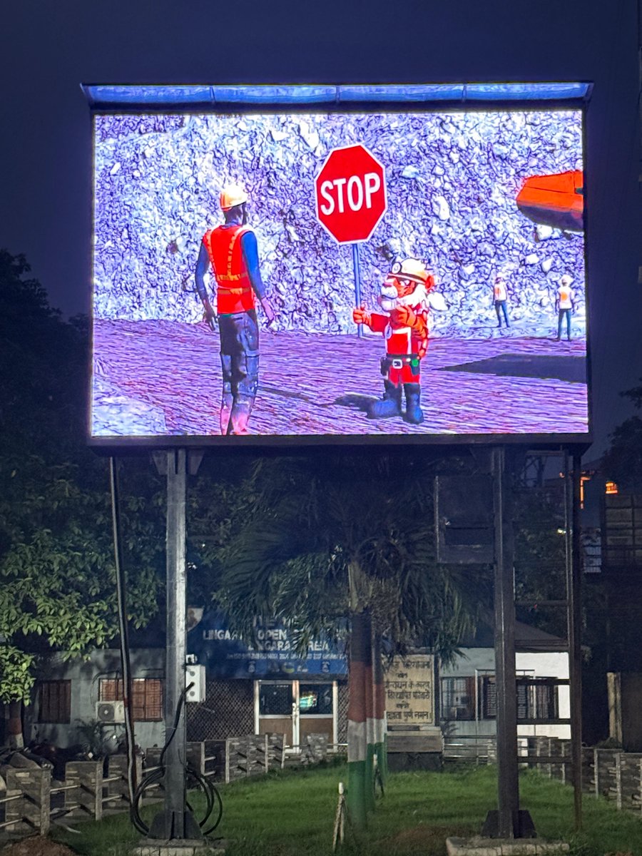 To enhance safety awareness amongst the employees of LOCP,LA an LED Display board has been installed at Main Time office, LA which will showcase videos related to safety measures,accident narratives,SOPs &amp; operational guidelines to foster a stronger safety culture within the mine