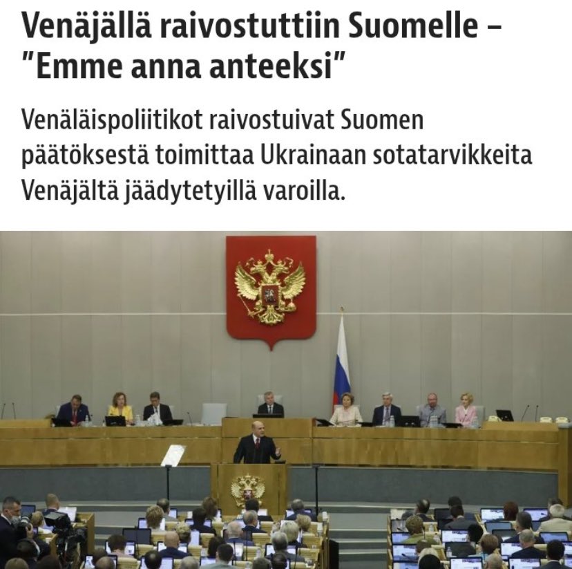 En kannata Putinin armeijan sotaretkeä Ukrainaan mutta en myöskään sitä että 🇫🇮 ottaa Venäjän rahoja ja hankkii sotatarvikkeita Ukrainalle. Suomen kuuluisi olla puolueeton ja liittoutumaton.