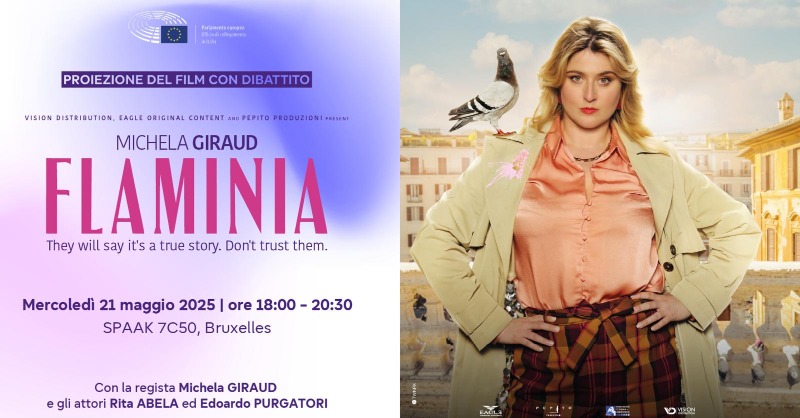 Europarl_IT's tweet photo. 🎬“FLAMINIA" di @MichelaGiraud al Parlamento europeo

📌Proiezione-dibattito sull’inclusione delle persone con disabilità.

🗣️
🇪🇺le VP PE
@pinapic e @AntonellaSberna
🎥@MichelaGiraud
🔹@edo_purgatori
🎙️@marioacampa

📅Oggi🕕18:00
📍SPAAK 7C50, BXL

🔗https://t.co/qYvv50BiXz