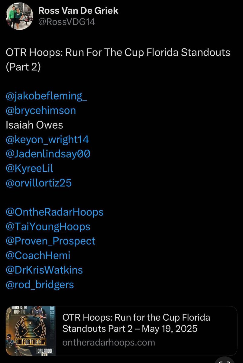 Auburndale 2026 G Jaden Lindsay continues to get recognition for his play thus far….

#polkhoops
#1SourceforPolkCountyHighSchoolBasketball